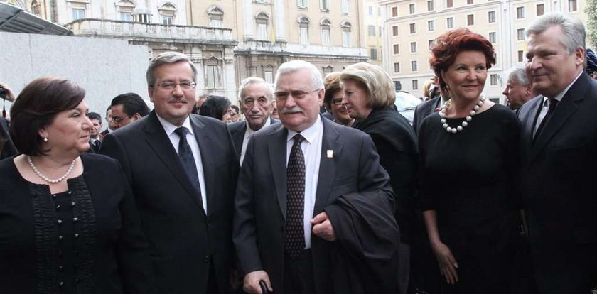 Komorowski, Kwaśniewski, Wałęsa - spotkanie w Watykanie
