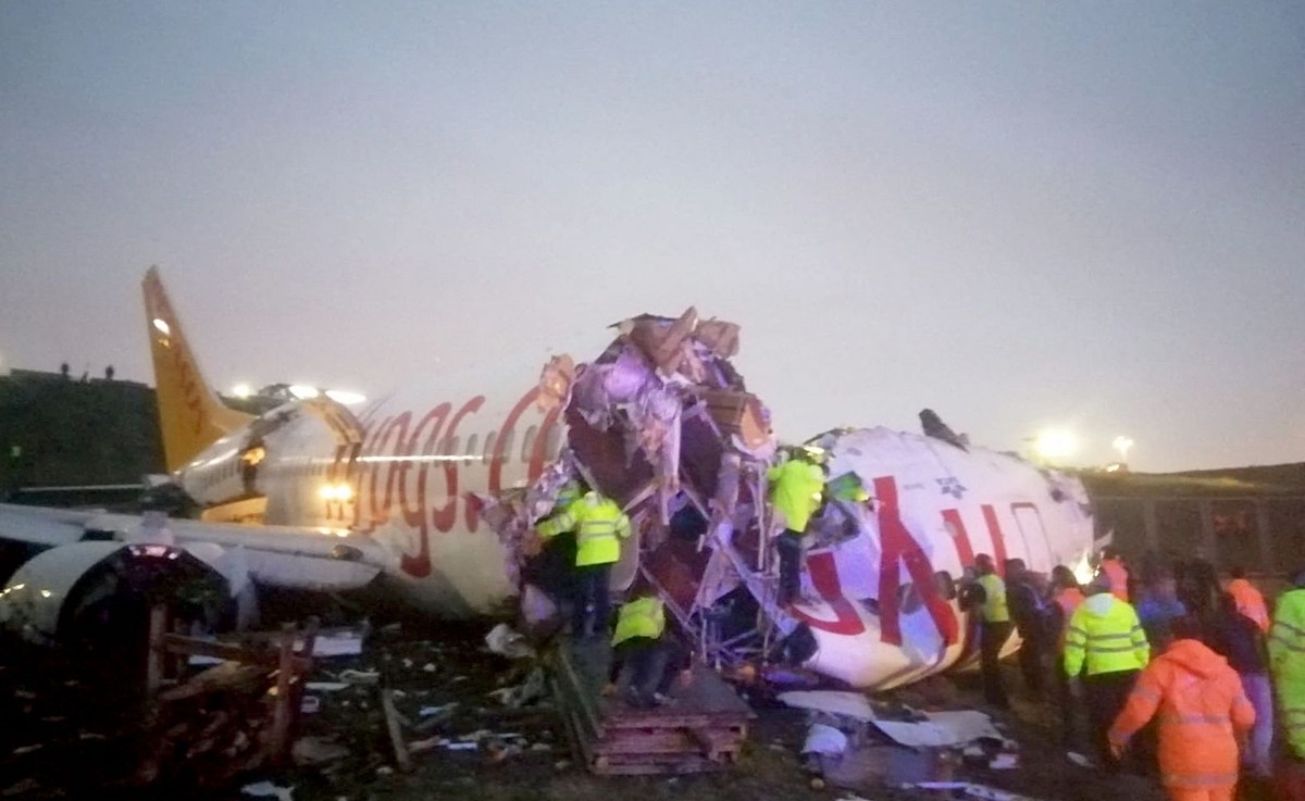Katastrofa podczas lądowania w Stambule