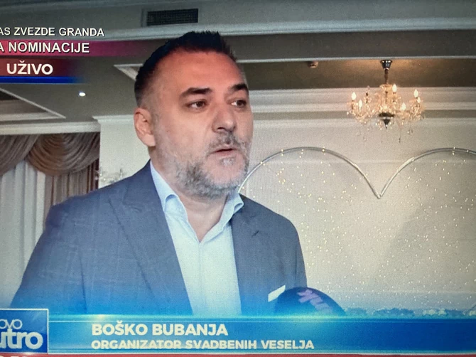 Boško Bubanja, organizator svadbi