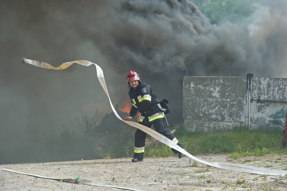 Bunt więźniów w czasie pożaru