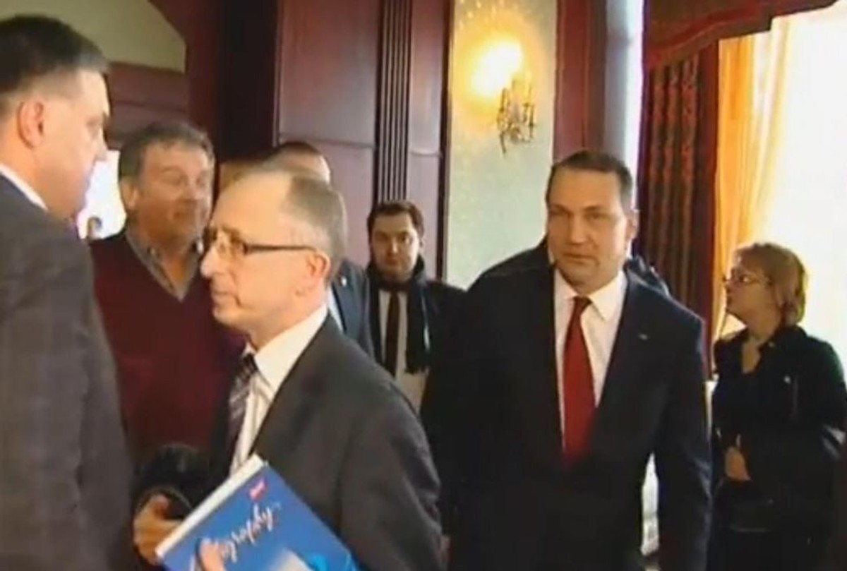 Radosław Sikorski po spotkaniu z liderami Majdanu