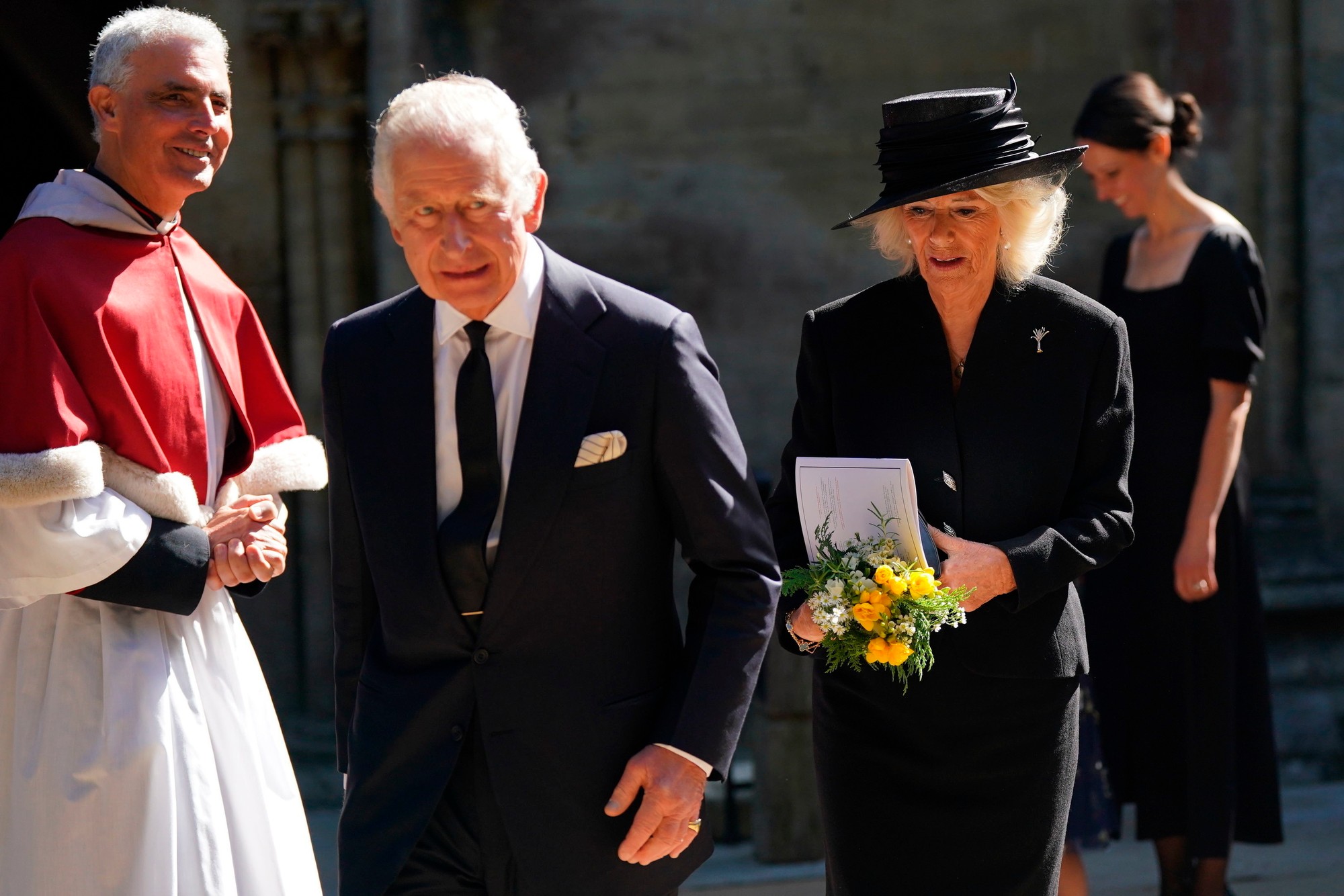Britský kráľ Karol III. a Camilla, kráľovná manželka.