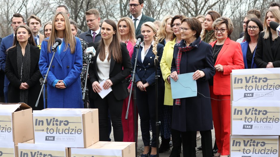 Konferencja prasowa Komitetu Inicjatywy Ustawodawczej ''Tak dla In Vitro'' w Warszawie