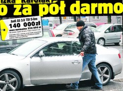 Znany aktor kupił audi za pół darmo