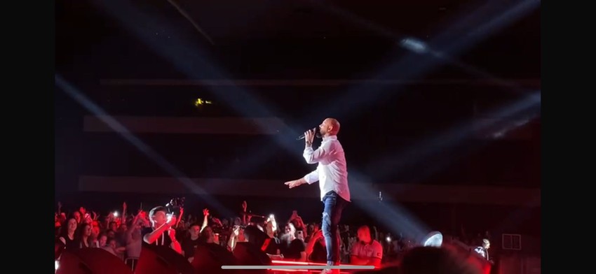 Boban Rajović na koncertu Milice Pavlović