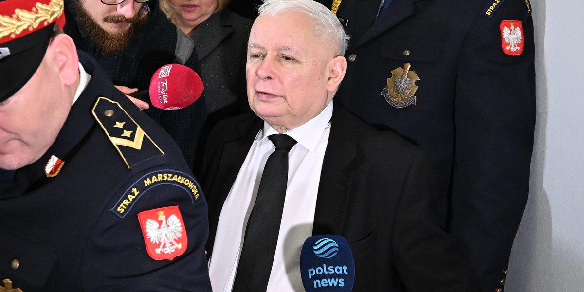 Jarosław Kaczyński w Sejmie.