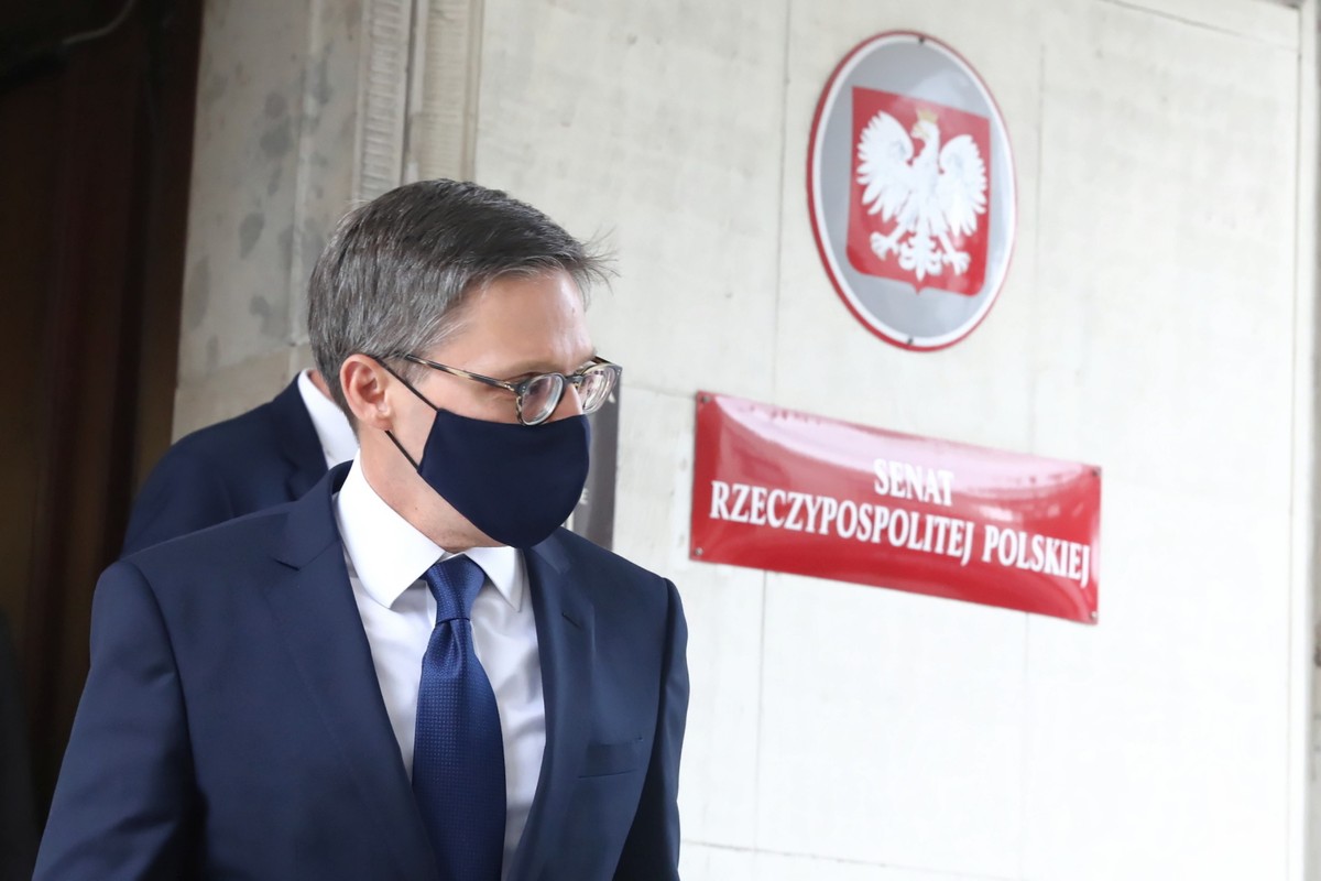 Przebywający z wizytą w Polsce doradca Departamentu Stanu USA Derek Chollet po spotkaniu z marszałkiem Senatu RP prof. Tomaszem Grodzkim