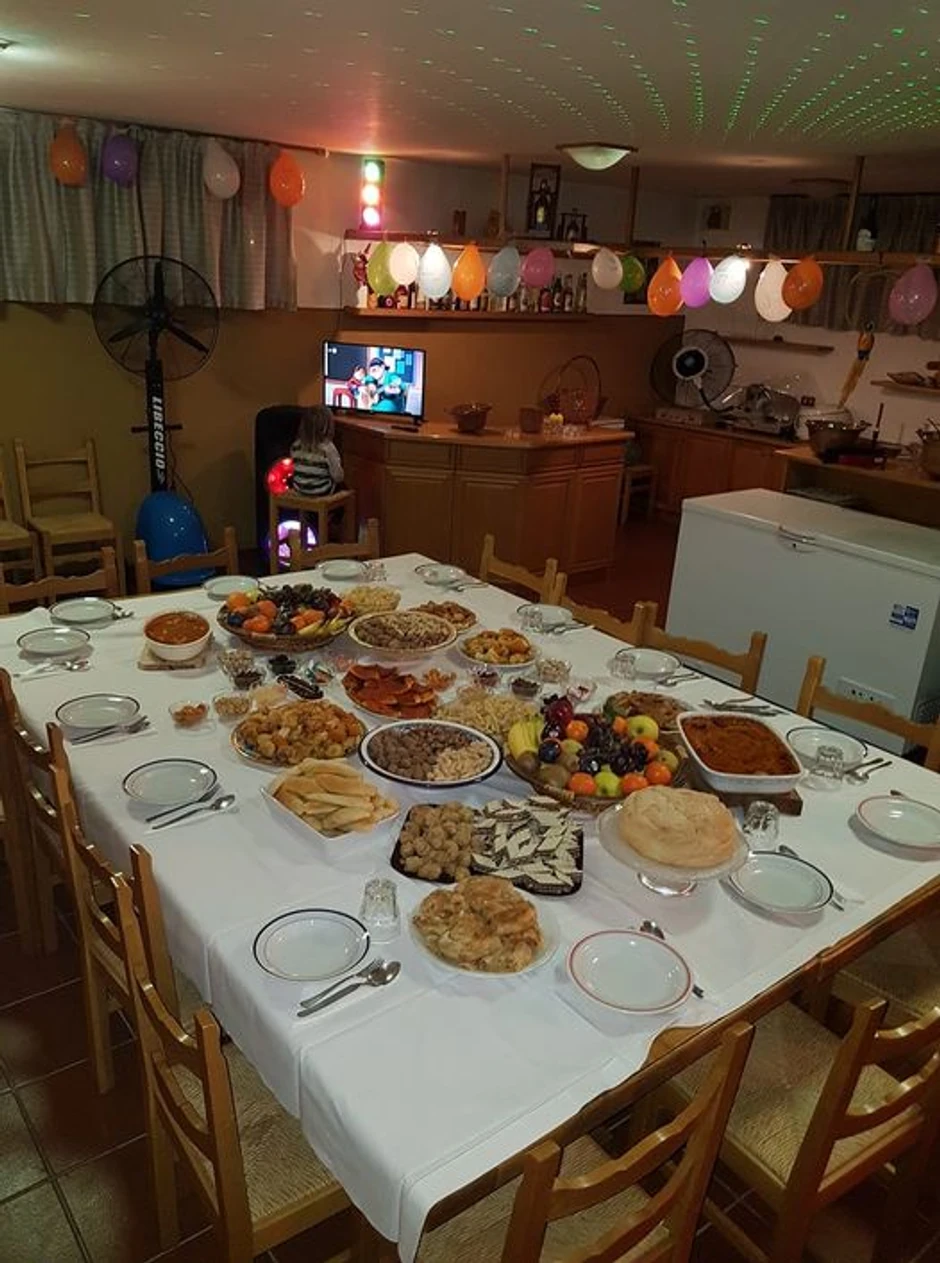 Trpeza koju je Vesna pripremila za Božić