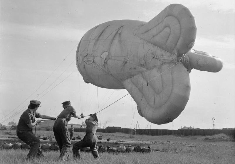 Brytyjski przeciwlotniczy balon zaporowy