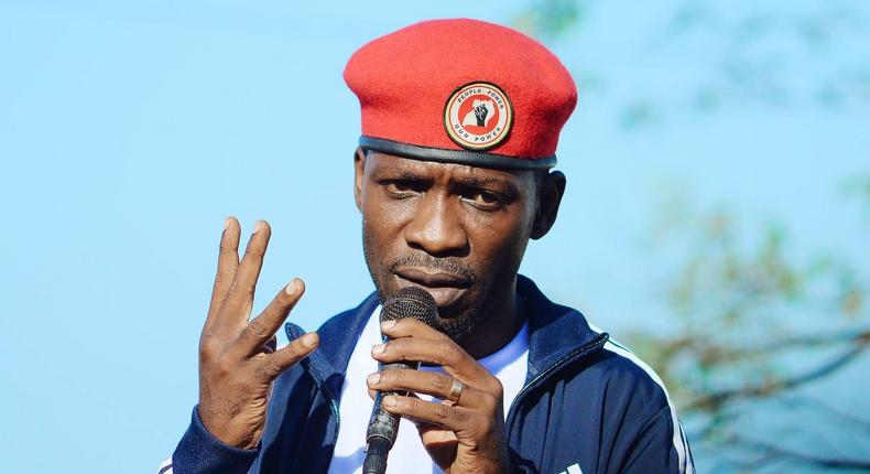 The leader of NUP, Robert Kyagulanyi 