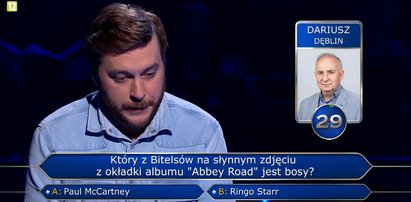 "Milionerzy" – Marek szedł jak burza, ale poległ na pytaniu o Beatelsów