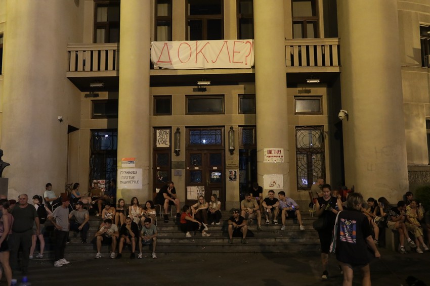 beograd studenti blokade protesti bulevar pravni fakultet