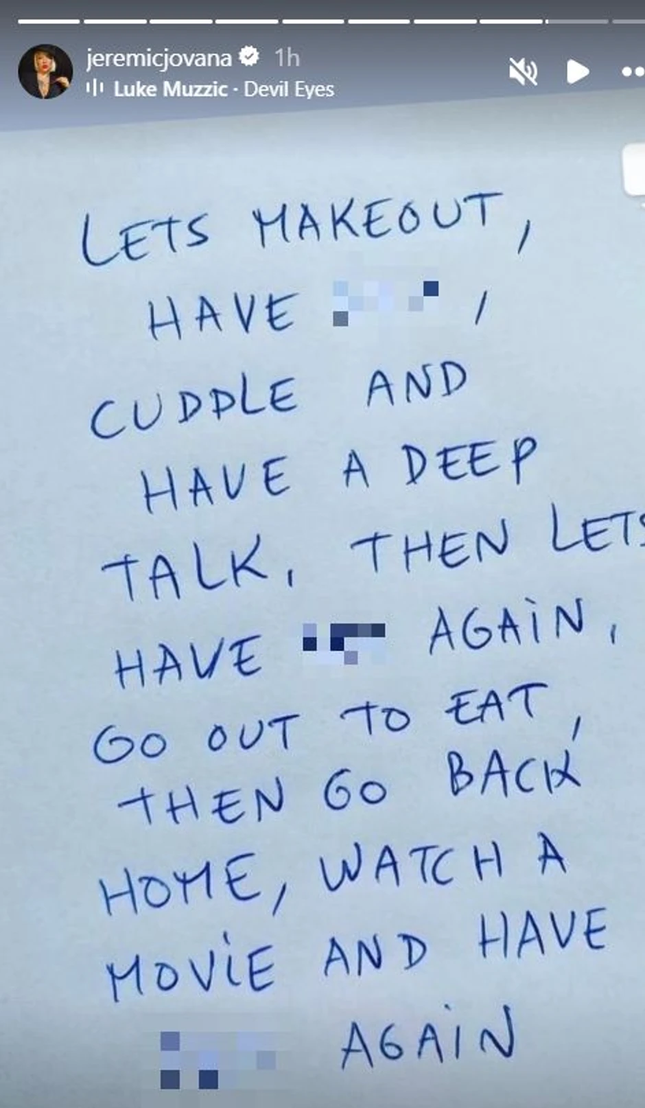 Jovana Jeremić, objava