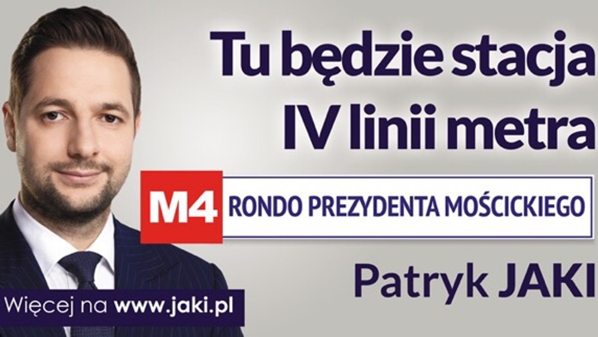 Warszawa: Patryk Jaki szykuje nietypową akcję billboardową. Mamy projekt