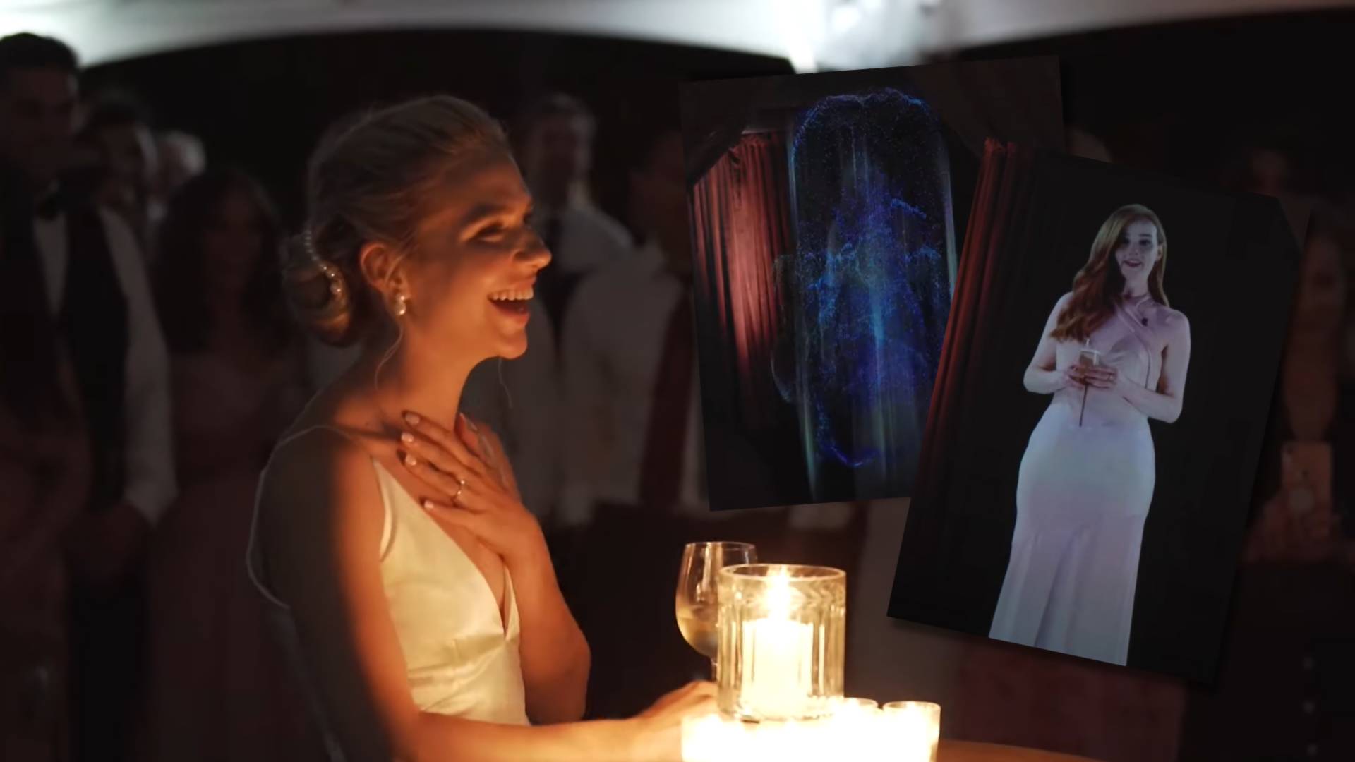 Druhna pojawiła się jako hologram na ślubie przyjaciółki. Odległość nie miała znaczenia!