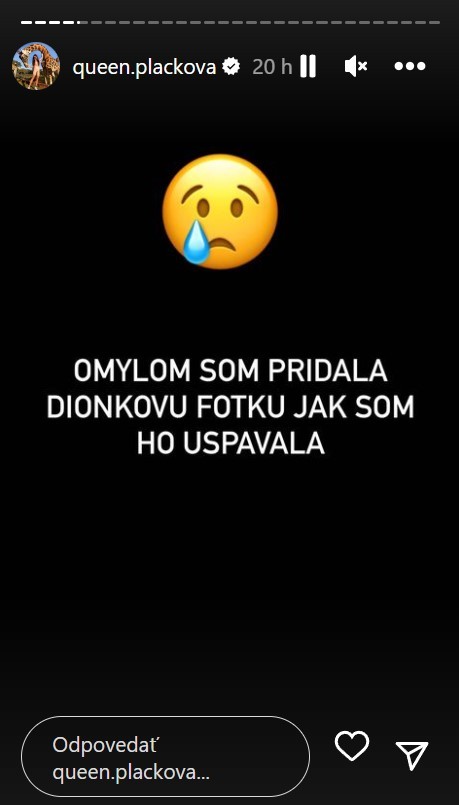 Plačková fanúšikom podrobnejšie vysvetlila, prečo na internete neukazuje tvár synčeka Dionka.