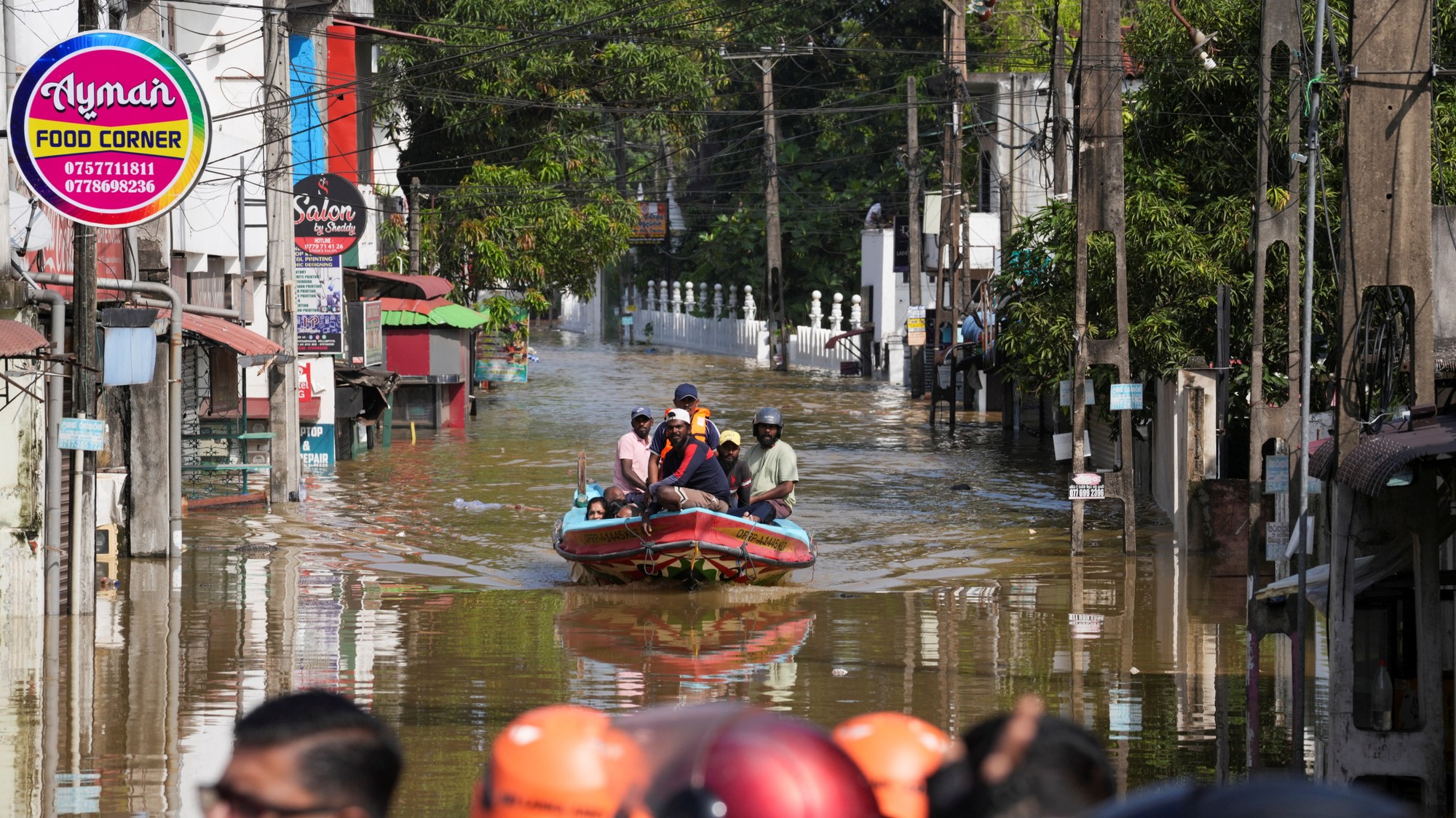 Povodne na Srí Lanke.