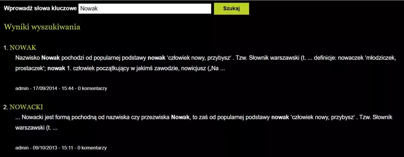 Nazwisko Nowak ma ciekawe znaczenie