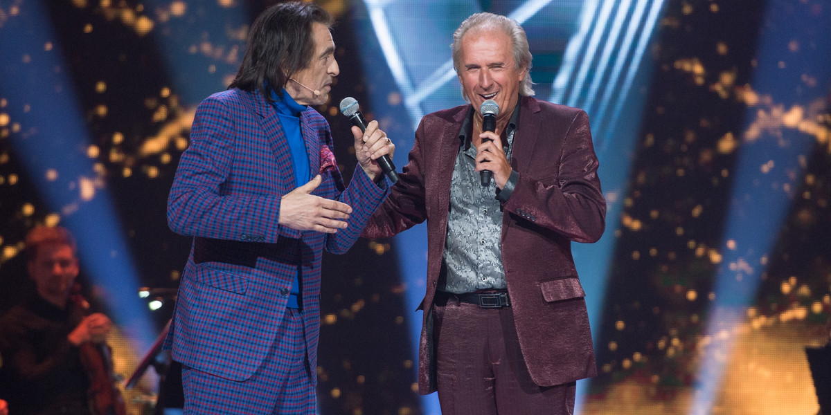 Witold Paszt i Krzysztof Prusik na scenie w „The Voice Senior"