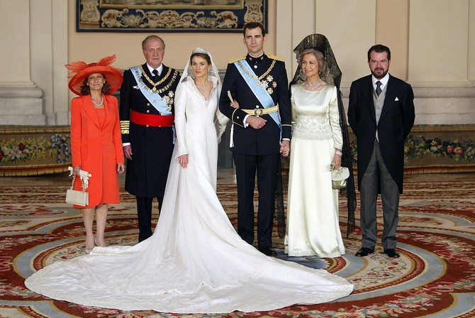 Leticija i Felipe na dan svog venčanja 