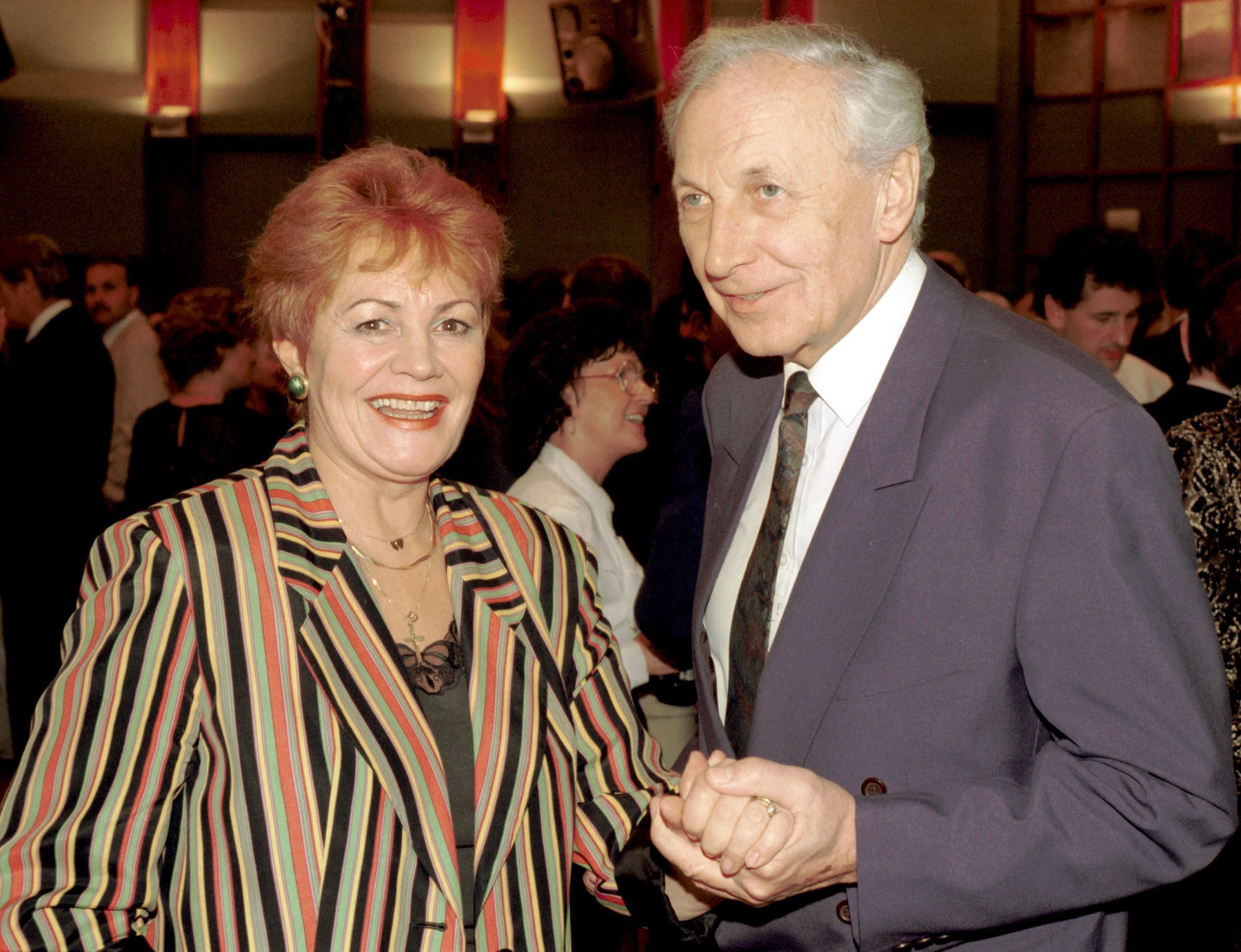 Česká herečka Věra Galatíková s Ladislavom Chudíkom.