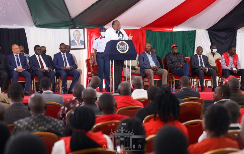 President Uhuru Kenyatta spoke on Wednesday after he commissioned the refurbished Nakuru Railway Station and addressed residents.