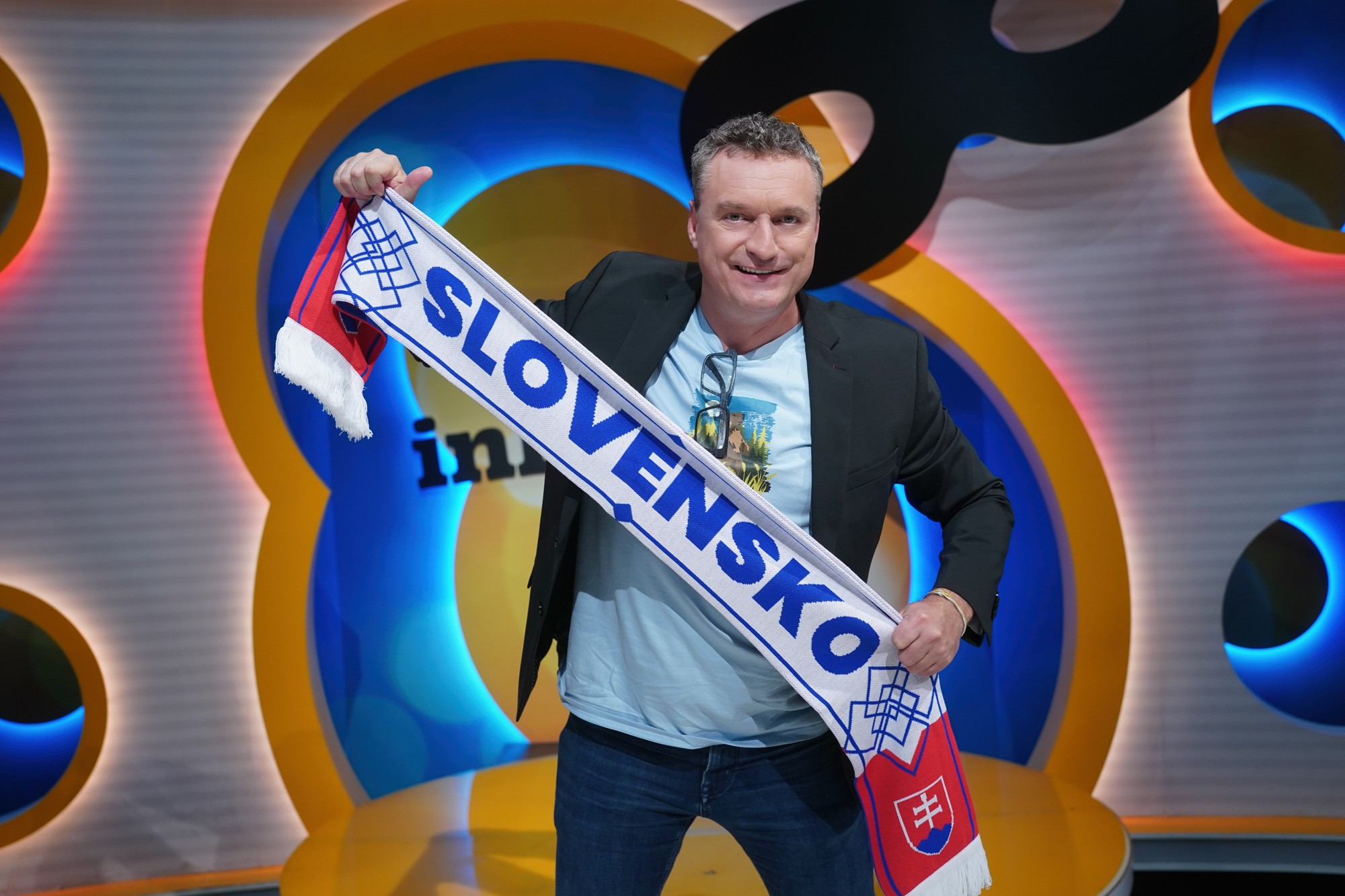 Moderátor Marcel Forgáč.