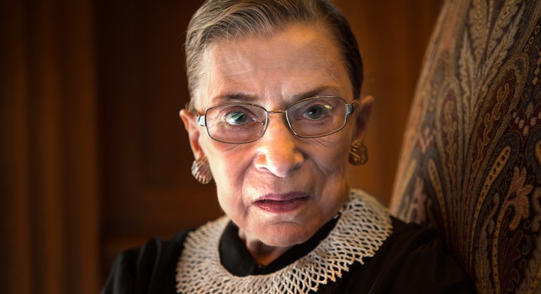 Supreme Court Justice Ruth Bader Ginsburg.