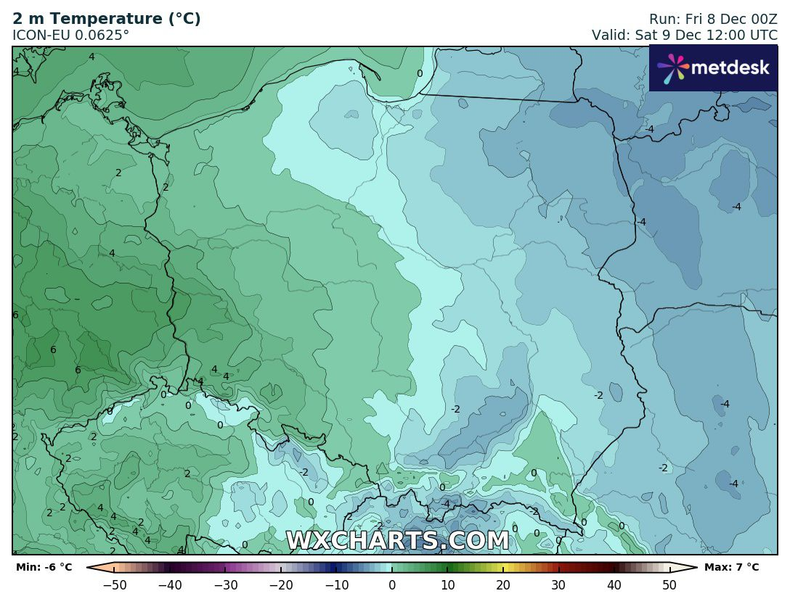 Na wschodzie będzie mroźno, ale na zachodzie pojawi się już odwilż