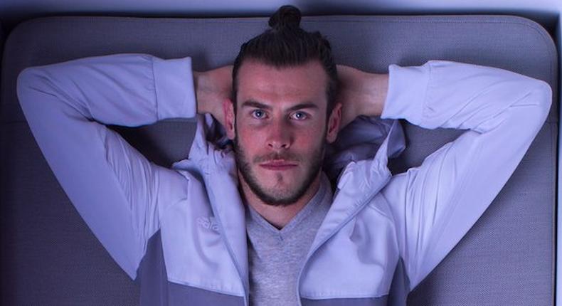 Real Madrid footballer Gareth Bale in an advert for SIMBA Sleep.