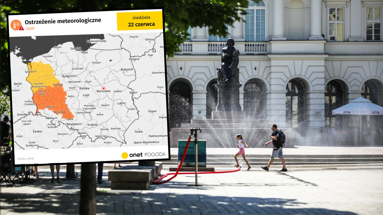 Apogeum upałów nad Polską. Jest pomarańczowy alert IMGW. Pięć województw zagrożonych