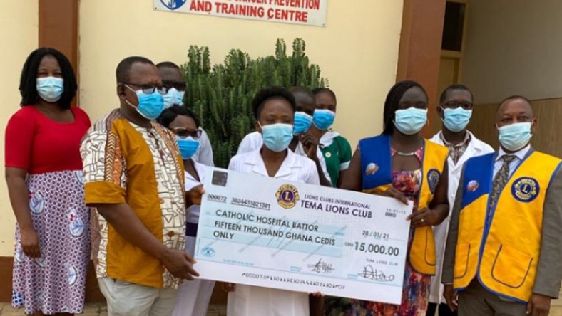 Tema Lions Club makes first donation to the Cervical Cancer Prevention and Training Centre in Catholic Hospital, Battor [ARTICLE] - Vimarsana News