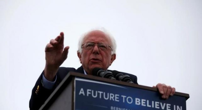 Animal rights activists briefly disrupt Sanders' rally in California