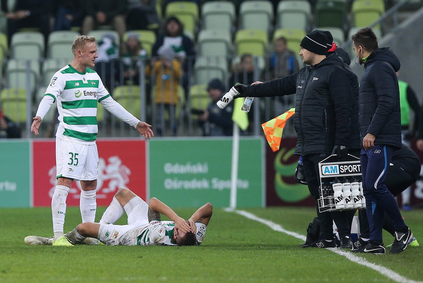 Pilka nozna. Ekstraklasa. Lechia Gdansk - Jagiellonia Bialystok. 25.11.2018