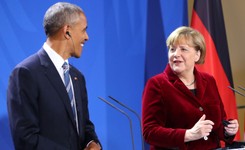 Żegnając się z Niemcami, Obama chwali Merkel i ostrzega przed Rosją