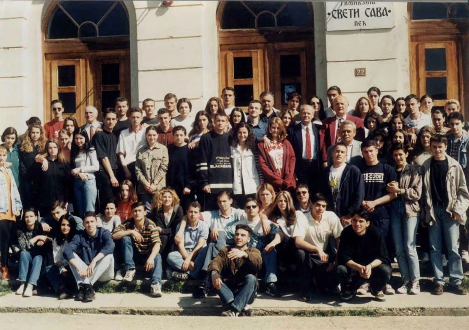 Đaci i profesori Pećke gimnazije