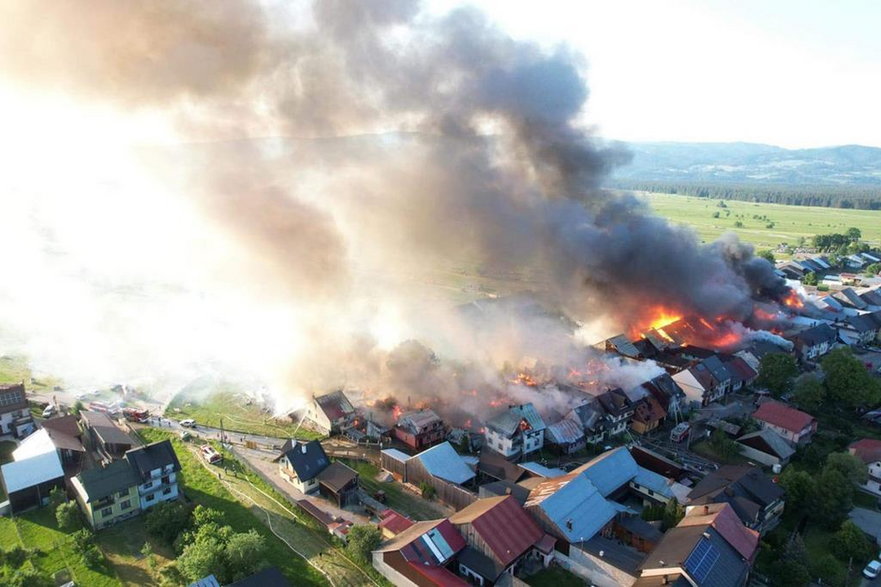 Pożar na Podhalu