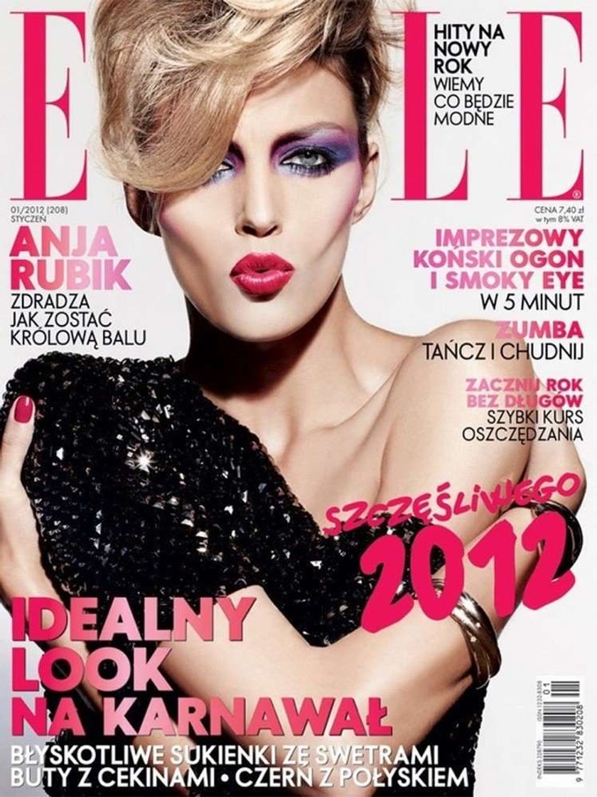 Anja Rubik Elle 2012