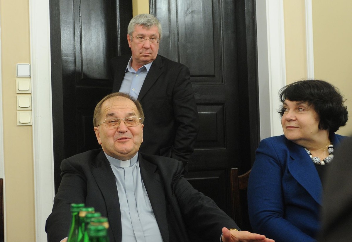 O.Tadeusz Rydzyk i Anna Sobecka