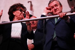 Elżbieta Witek i Piotr Gliński