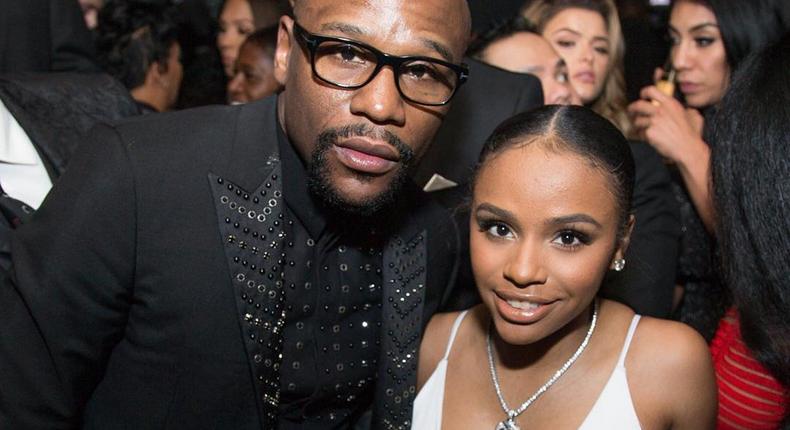 Mayweather and daughter Iyanna