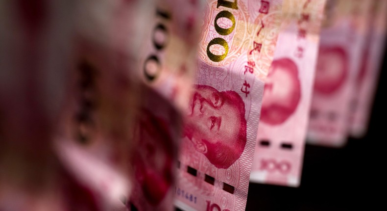 China's yuan has tumbled in recent weeks.