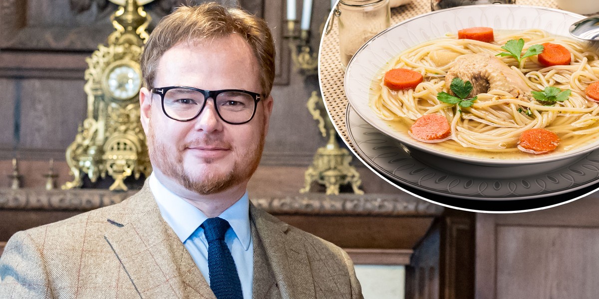 Książę Jan Lubomirski-Lanckoroński zdradził nam, jak w jego rodzinie przyrządza się tradycyjny rosół.