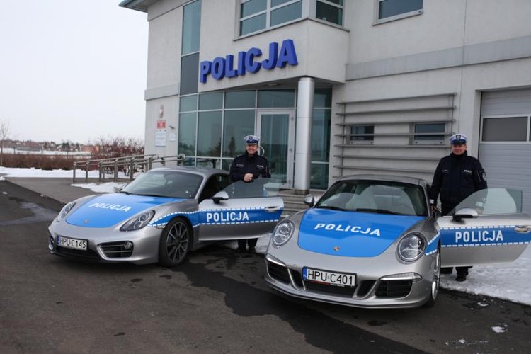 Porsche w barwach polskiej policji