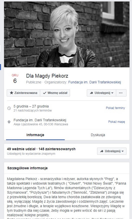 Magdalena Piekorz jest chora. Ruszyła zbiórka pieniędzy