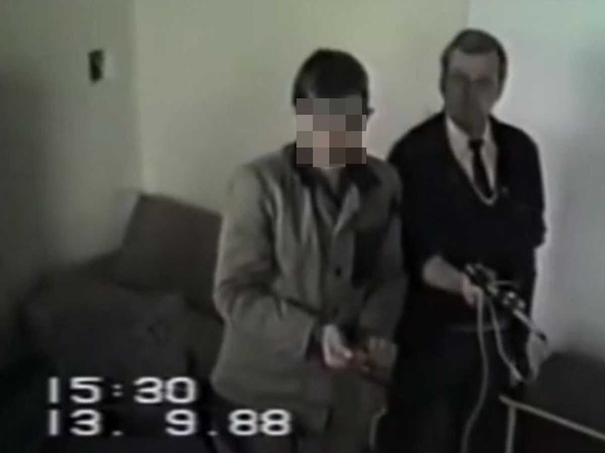 Mariusz T. w czasie wizji lokalnej w 1989 roku