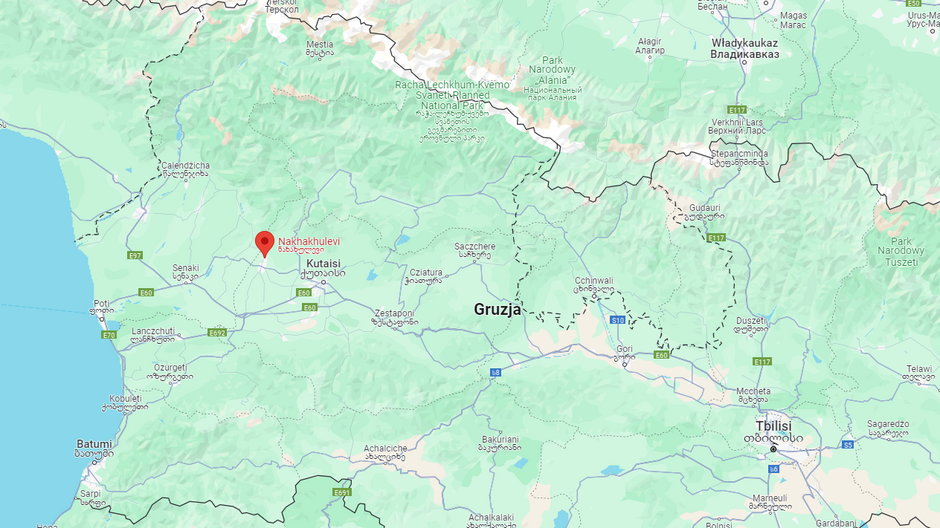 Do wypadku doszło w okolicach Choni w zachodniej Gruzji