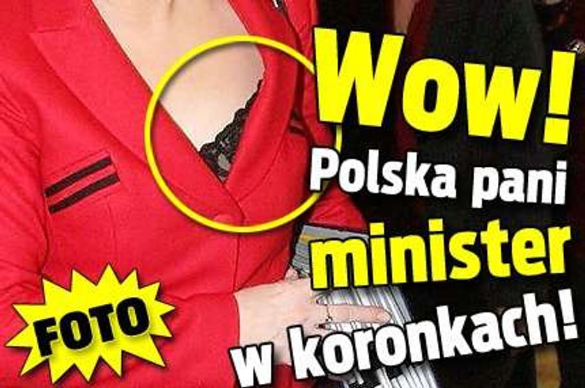 Wow! Polska pani minister w koronkach! FOTO