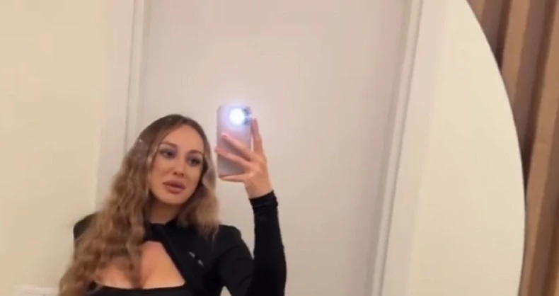 Luna Đogani stegla grudi u uskoj mini haljini: Uvija se dok se snima na vrtoglavim štiklama