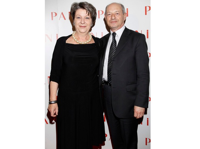 Irena Eris z mężem Henrykiem Orfingerem